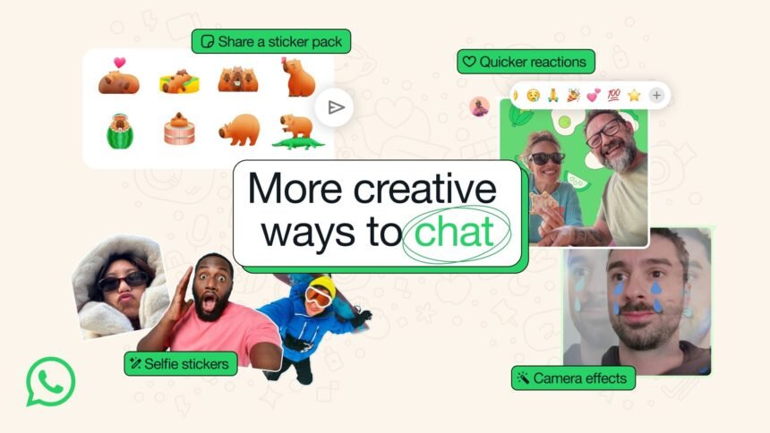 WhatsApp surpreende com novos efeitos de câmera e adesivos personalizados